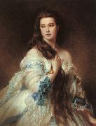 Franz Xaver Winterhalter Portrait of Madame Barbe de Rimsky-Korsakov Spain oil painting artist